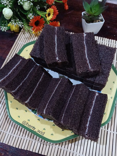 Foto resep Bolu Kukus Ketan Item Lapis Keju