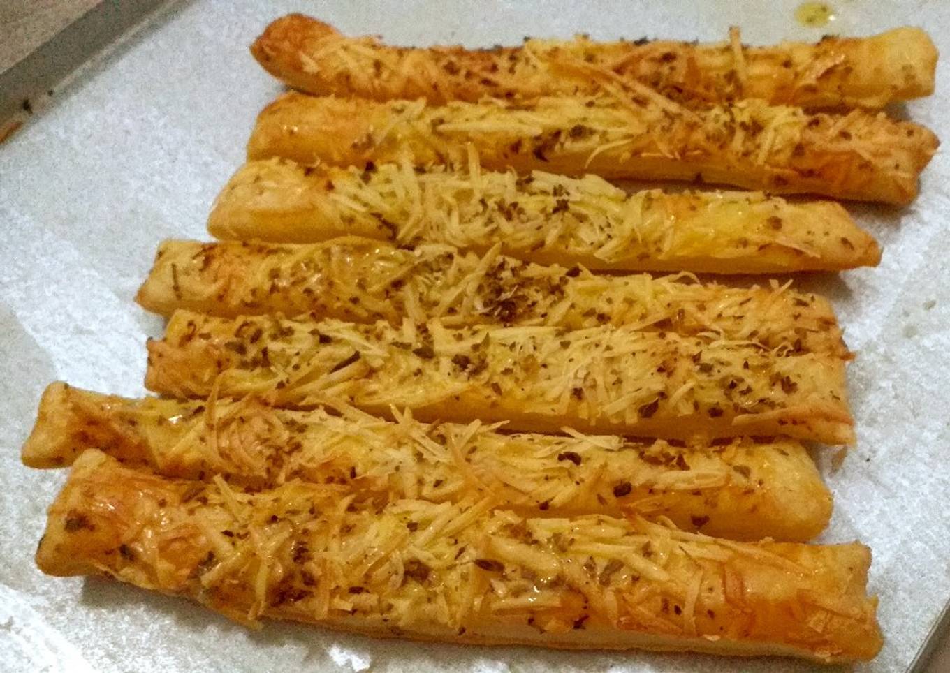 Cheese stick puff pastry