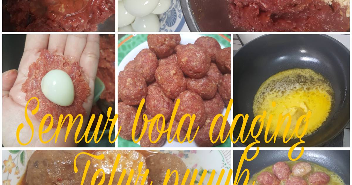 Resep Semur Bola Daging Isi Telur Puyuh Oleh Yuliani Cookpad