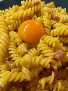 Una foto de Pasta carbonara