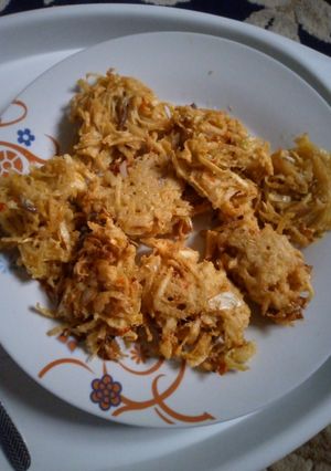 A picture of Yam fritters.