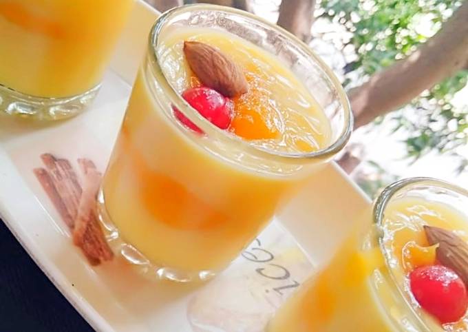 Custard Mango Pudding