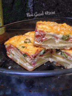 Foto resep Kentang Panggang Brokoli Sosis