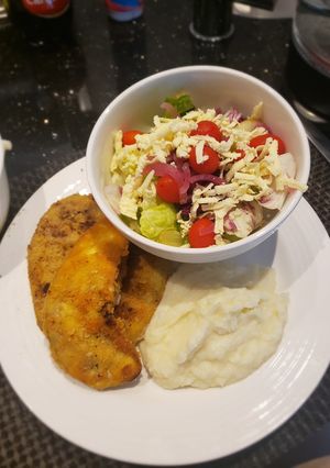 Una foto de Milanesa de Berenjena