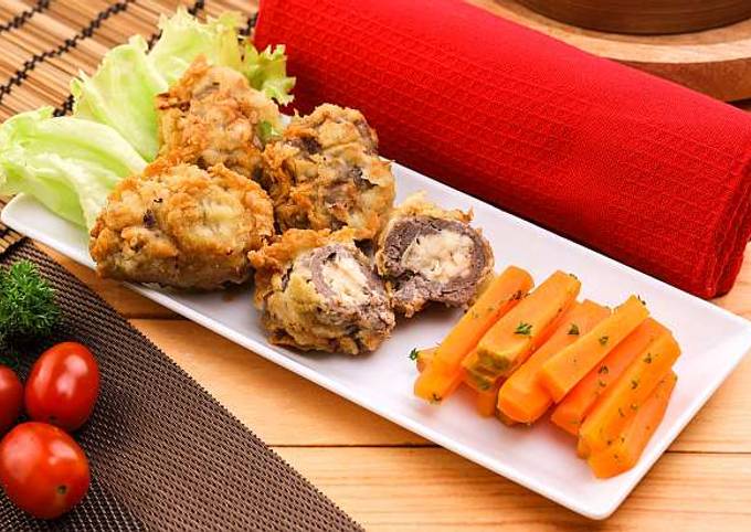 Resep Daging Gulung Keju Crispy