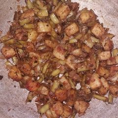 A picture of Dry Aloo gawar ki sabzi.