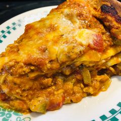 A picture of Turkey 🦃 Enchilada Pie 🥧.