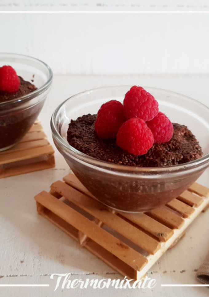 Una foto de Pudín de chía y chocolate con Thermomix