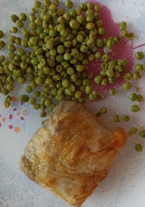 Une photo de Brick viande hachée, feta, aubergine