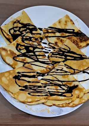 عکسی از دستور کرپ صبحانه فوری