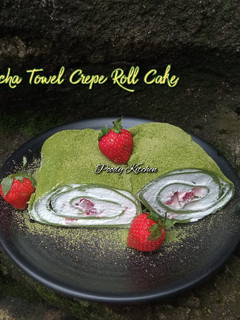 Foto resep Matcha Towel Crepe Roll Cake