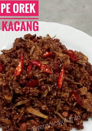 Foto resep Tempe orek teri kacang
