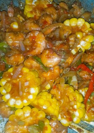 Foto resep Udang Saos Padang Asam Manis Pedas