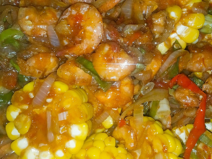 Cara Buat Udang Saos Padang Asam Manis Pedas Istimewa