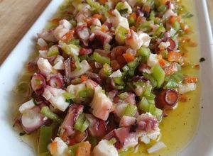 Una foto de Pipirrana de pulpo