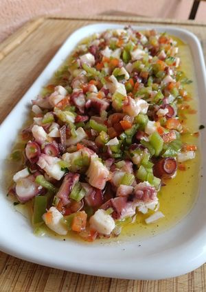 Una foto de Pipirrana de pulpo