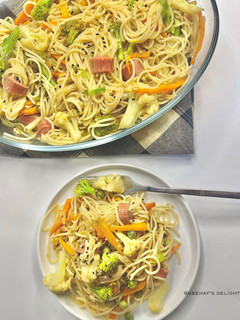 A picture of My sausage spaghetti.
