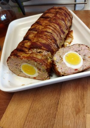 Stefánia baconba sütve recept fotója