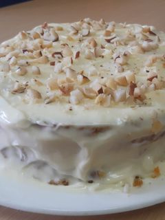 Una foto de Torta de zanahoria y naranja