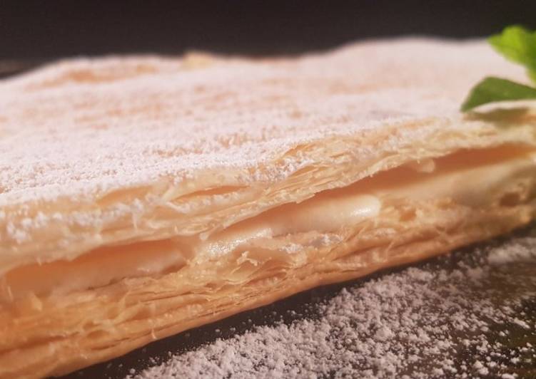 Tarta de queso y hojaldre