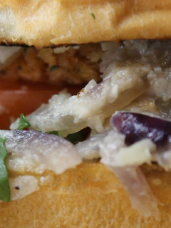 Una foto de Hamburguesa vegana de soja texturizada Gourmet - 👉 Recetas Hamburguesas Veganas