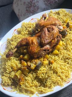 صورة لوصفة كبسة دجاج بالكشنة
