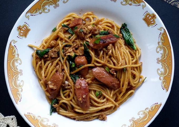 Resep Mie Tek Tek Spaghetti Oleh Dila Frastika Cookpad