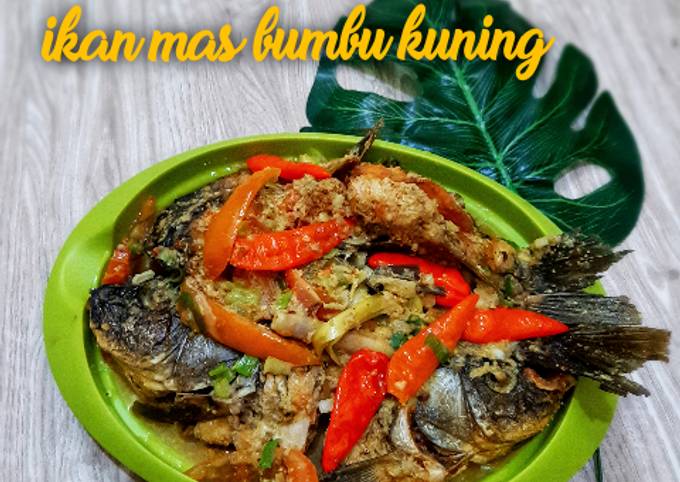 Resep Ikan Mas Bumbu Kuning yang Enak Banget