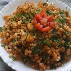 A picture of Spicy red chilli powder sabudana khichadi.