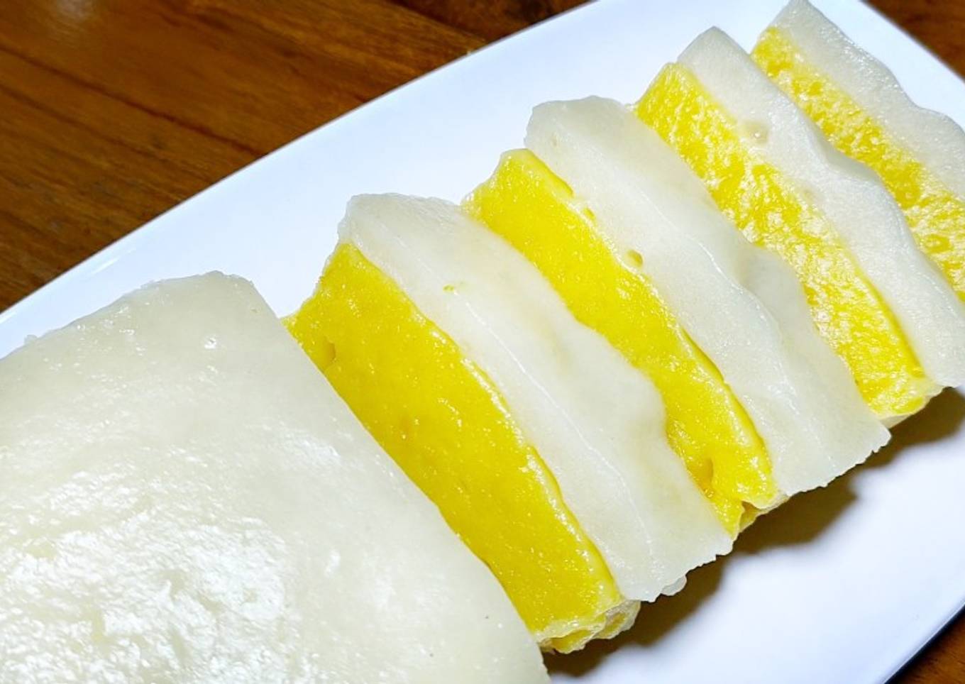 Resep Kue Talam Potong Labu Kuning (166), Enak