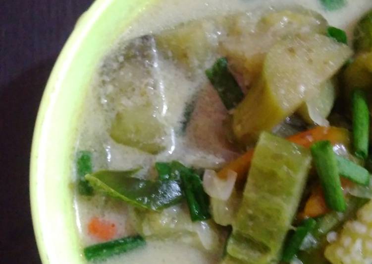 Resep 77. Lodeh Terong Bumbu Iris Anti Gagal