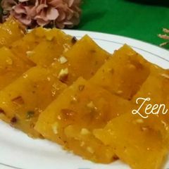 A picture of Microwave Bombay or Karachi Halwa.