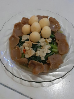 Foto resep Sawi bakso puyuh saos tiram