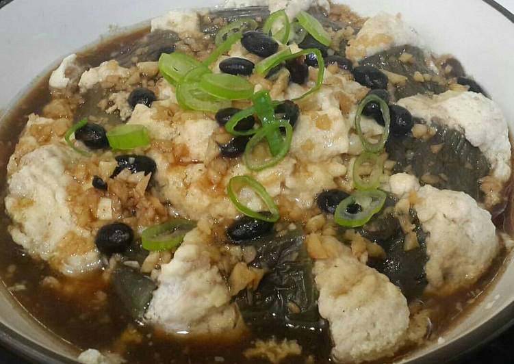 Resep masakan Tim Terong Tahu Saus Tausi (kedelai hitam) | Bahan Membuat Tim Terong Tahu Saus Tausi (kedelai hitam) Yang Sempurna