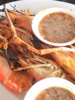 รูปของ กุ้งเผา น้ำจิ้มซีฟู้ด