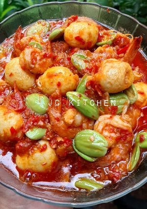 Foto resep Balado pete udang telur puyuh