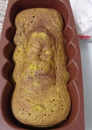 Una foto de Bizcocho de calabacín en microondas