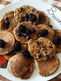 Una foto de Pancakes de avena sin azúcar