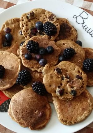 Una foto de Pancakes de avena sin azúcar