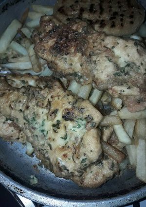 Una foto de Milanesas al huevo frito