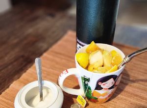 Una foto de Mate de frutas...o de té