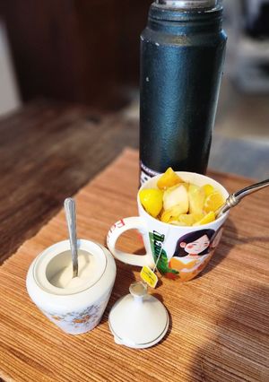 Una foto de Mate de frutas...o de té