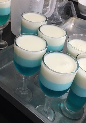 عکسی از دستور ژله سه رنگ