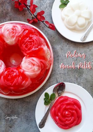 Foto resep Puding merah putih