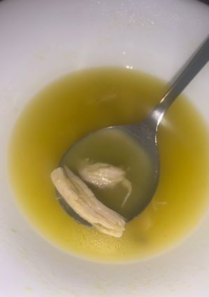 A picture of Chicken vegetable soup.