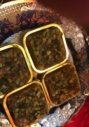 صورة لوصفة هريسة بالفستق الحلبي