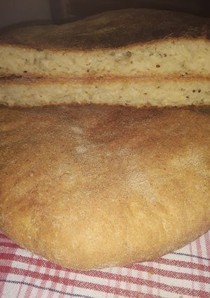 صورة لوصفة خبز الفرينة (طحين) بدون دلك