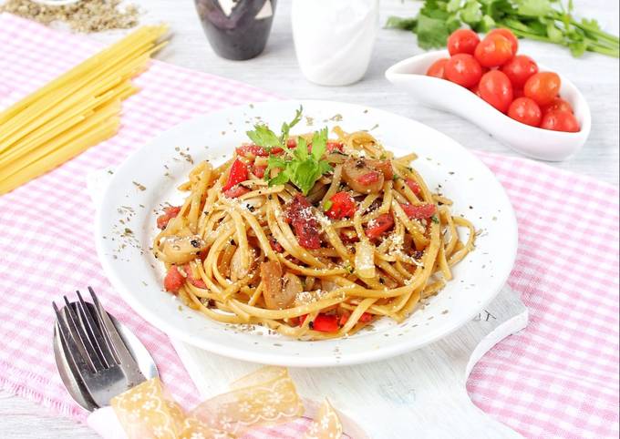 Ini dia! Bagaimana cara bikin Fettuccini Black Pepper yang spesial