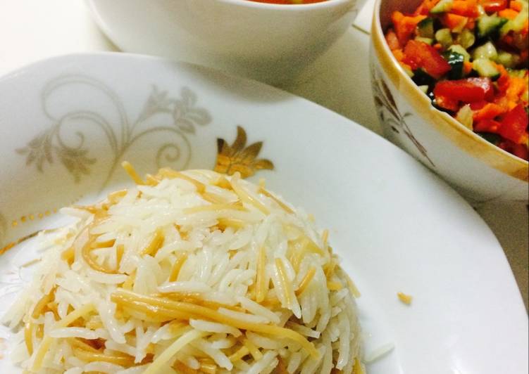 رز بالشعيريه مع ايدام بازلاء