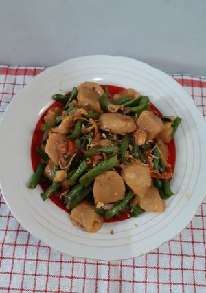 Foto resep Tumis kacang panjang bakso